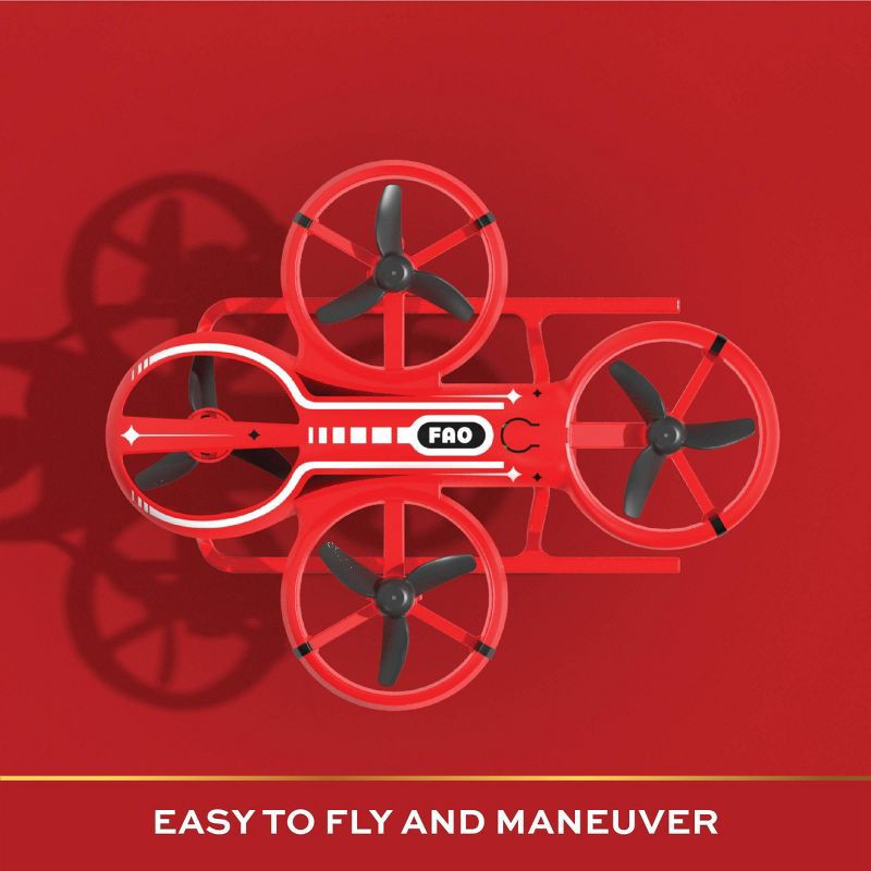 slide 4 of 6, FAO Schwarz RC X-Treme Aero High Performance Vehicle - 7pc: Starter Drone with Gyroscopic Stabilization, USB-C Rechargeable Remote Control, Indoor Use, 7 ct