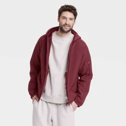 Men's High Pile Fleece Lined Jacket - All In Motion™ Berry Red XL