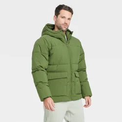 Men's Heavy Puffer Jacket - All In Motion™ Green M