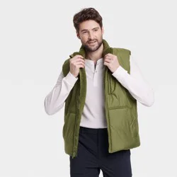 Men's Puffer Vest - All In Motion™ Green L