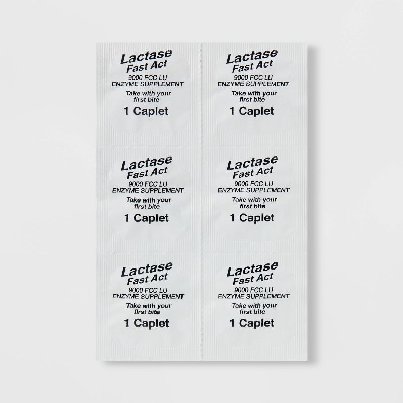 slide 4 of 5, Fast Acting Lactose Dairy Intolerance Treatments Digestive Aid Caplets - 96ct - up&up™, 96 ct