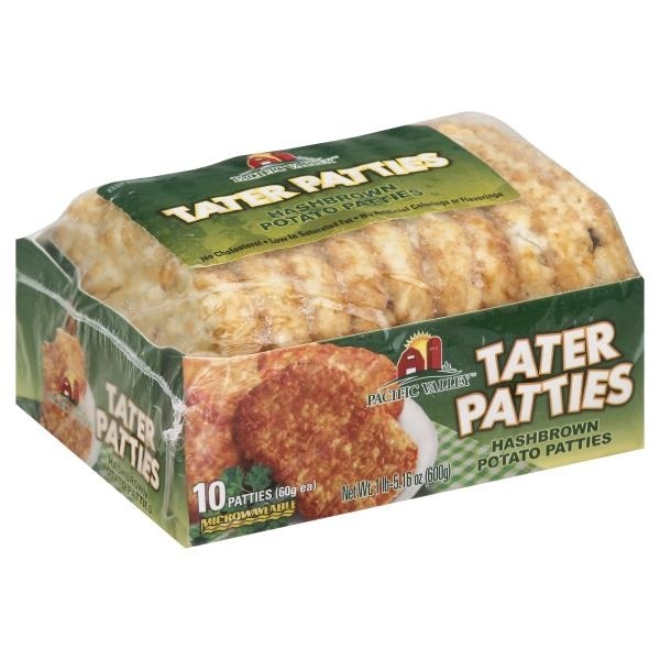 slide 1 of 1, Pacific Valley Tater Patties, 42.33 oz