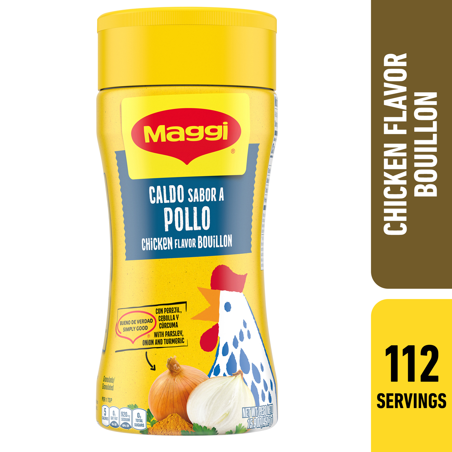 slide 1 of 9, Maggi Granulated Chicken Flavor Bouillon, 15.9 oz