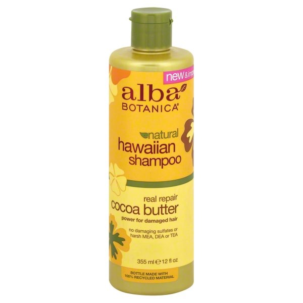 slide 1 of 1, Alba Botanica Hawaiian Cocoa Butter Shampoo, 12 fl oz