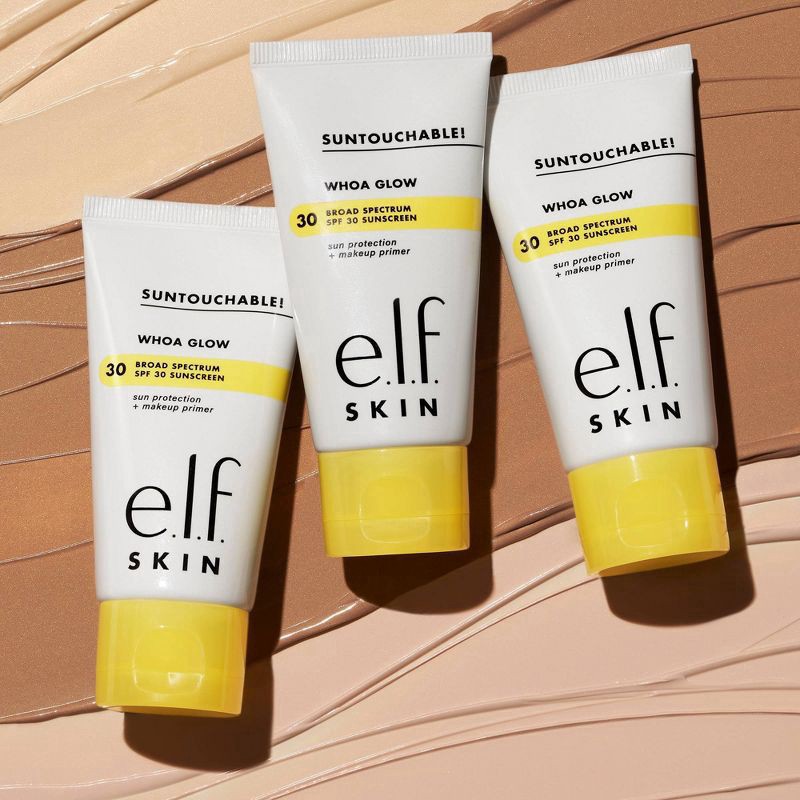 slide 2 of 12, e.l.f. Skin Sheer Champagne Shimmer Broad Spectrum SPF 30 Sun Protection + Makeup Primer 1.7 fl oz, 1.7 fl oz