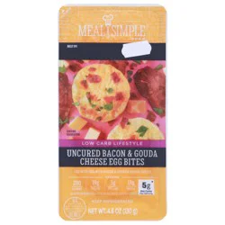 Meal Simple Uncured Bacon & Gouda Cheese Egg Bites 4.6 oz