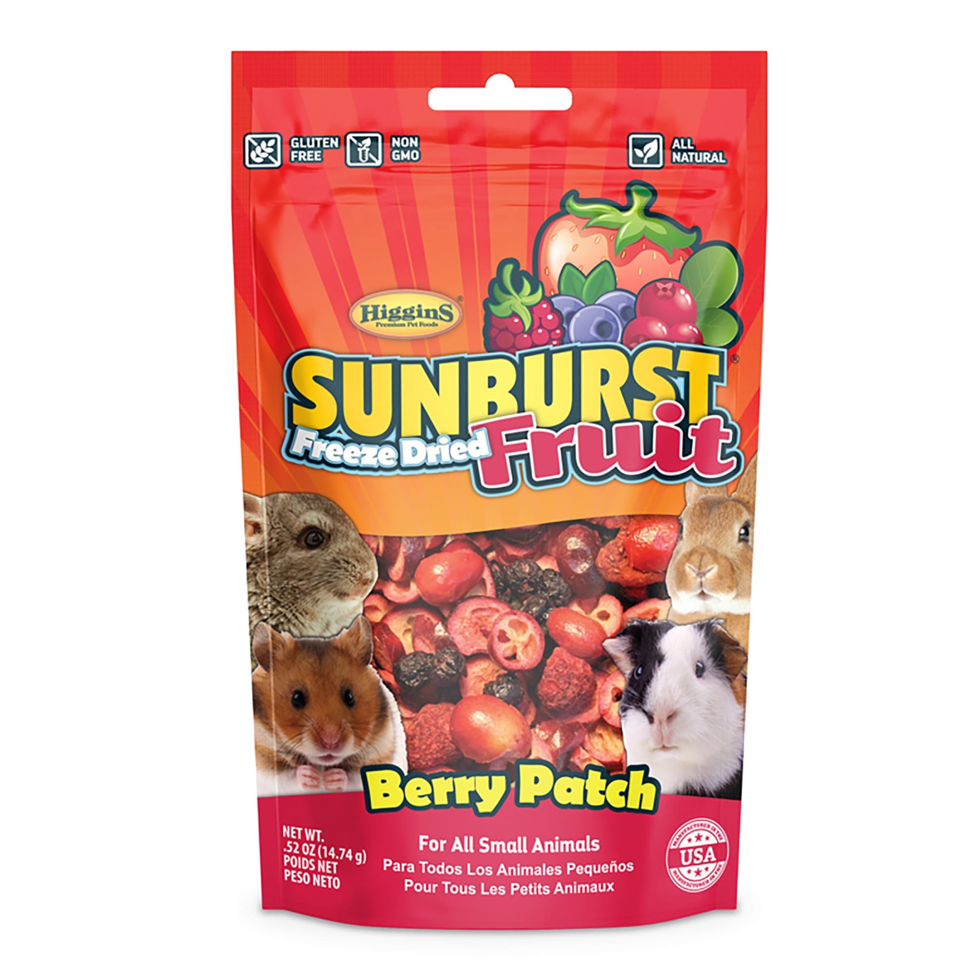 slide 1 of 1, Higgins Sunburst Berry Patch Gourmet Treats for Small Animals, 0.52 oz