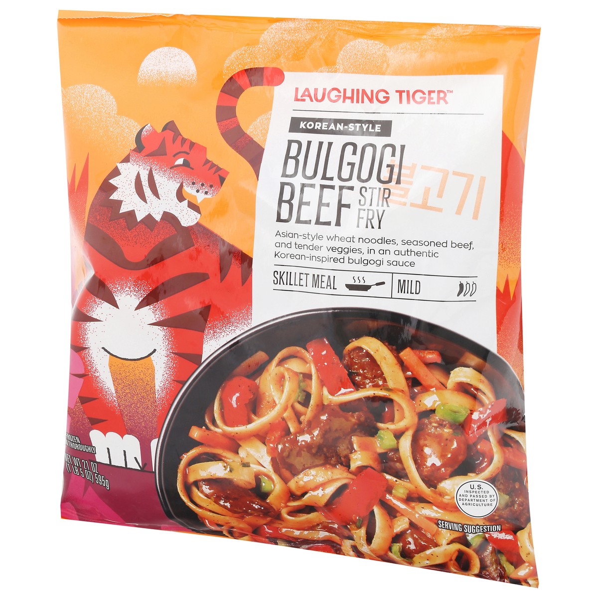 slide 11 of 15, Laughing Tiger Korean-Style Mild Bulgogi Beef Stir Fry Skillet Meal 21 oz, 21 oz