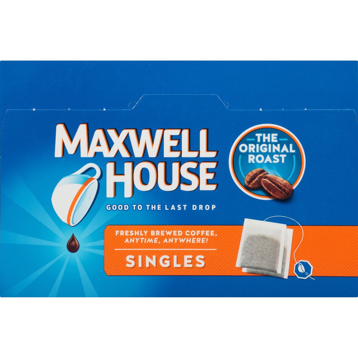 slide 5 of 7, Maxwell House The Original Roast Coffee Singles, 19 ct Bags, 3 oz