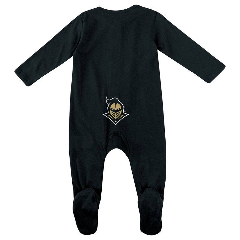slide 2 of 3, NCAA UCF Knights Infant Boys' Sleeper Bodysuit - 0-3M: Cotton Polyester Blend, 1 ct