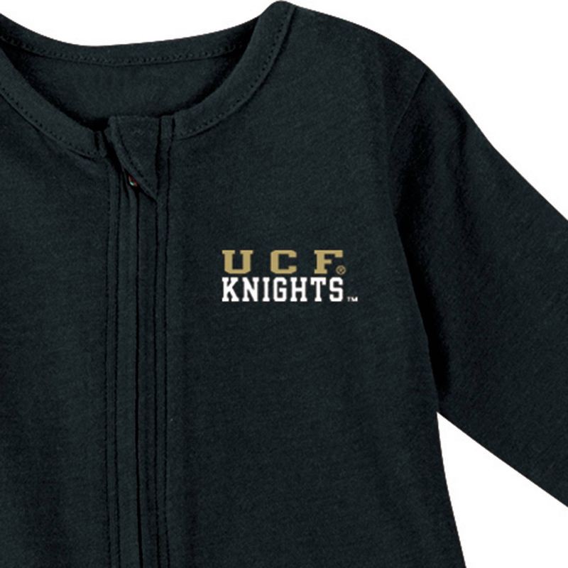slide 3 of 3, NCAA UCF Knights Infant Boys' Sleeper Bodysuit - 0-3M: Cotton Polyester Blend, 1 ct