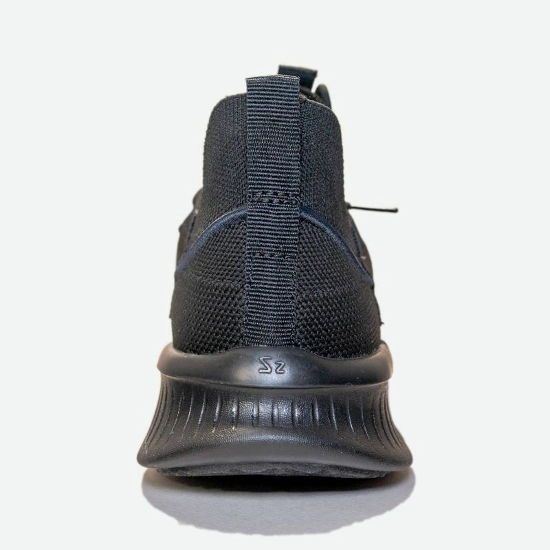 slide 2 of 7, UNOS BY SZ Adult Sneakers - Black M 5.0-6.0/W 6.5-7.5: Lace Up, Breathable Upper, Removable Sock Liner, 1 ct