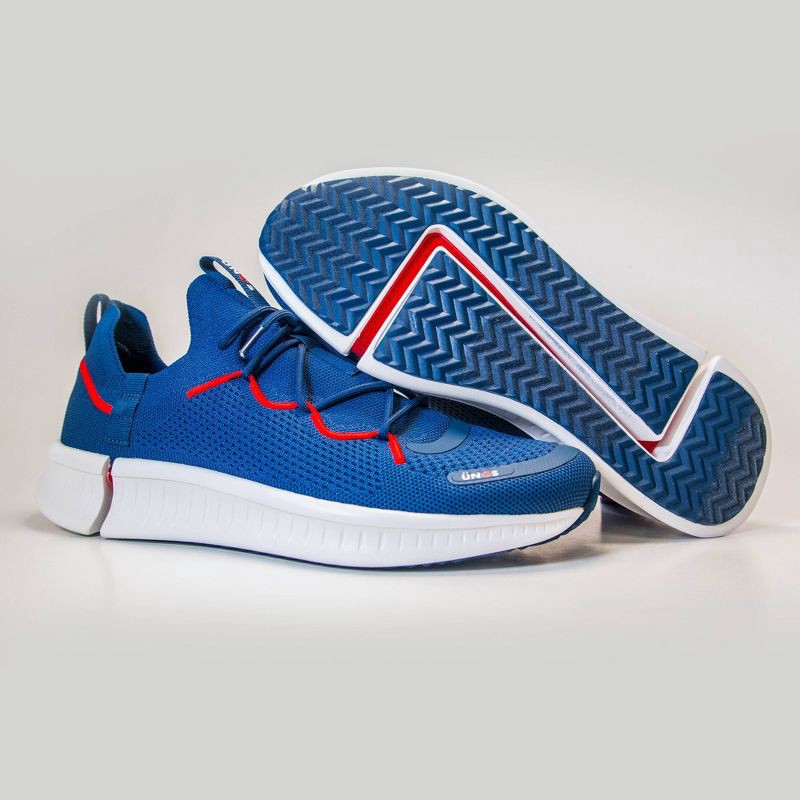 slide 6 of 7, UNOS BY SZ Adult Sneakers - Navy Blue M 3.5-4.5/W 5.0-6.0: Lace Up, Breathable Upper, Removable Sock Liner, 1 ct