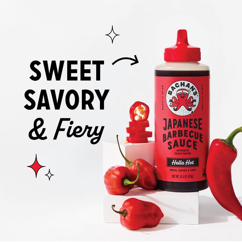 slide 6 of 7, Bachan's Hella Hot Japanese BBQ Sauce - 15.5oz, 15.5 oz