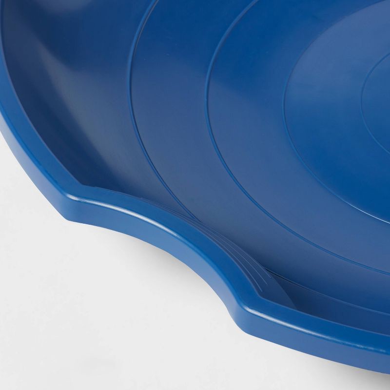 slide 3 of 3, 26" Plastic Saucer Navy - Sun Squad™: Polyethylene Kids' Sled, 150lb Capacity, 150 lb