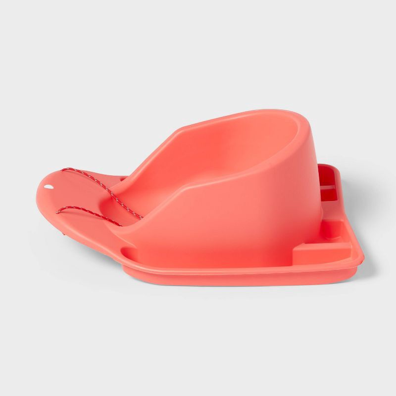 slide 2 of 3, Toddler Sled with Rope and Pad Coral - Sun Squad™: Polyethylene, 50lb Capacity, 50 lb