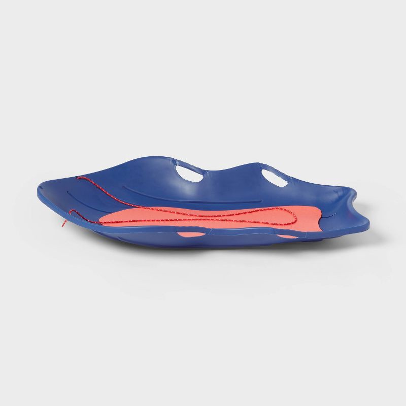 slide 2 of 3, 48" Plastic Boat Sled Navy Blue - Sun Squad™: Polyethylene, 300 lb. Capacity, 1 ct