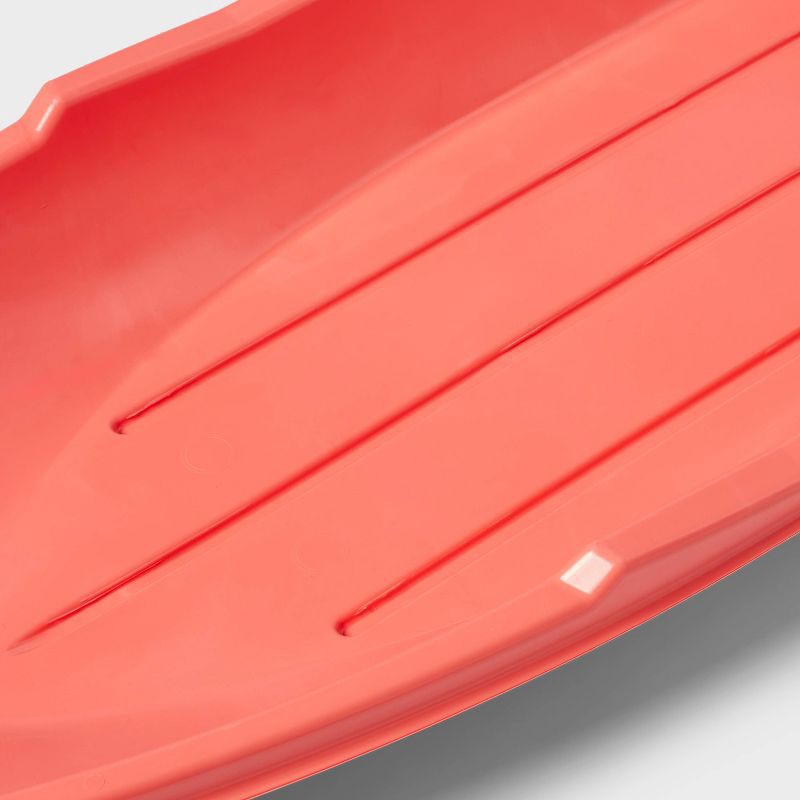 slide 3 of 3, 48" Plastic Sled with Rope Coral - Sun Squad™: Polyethylene, 200 lb Capacity, 200 lb