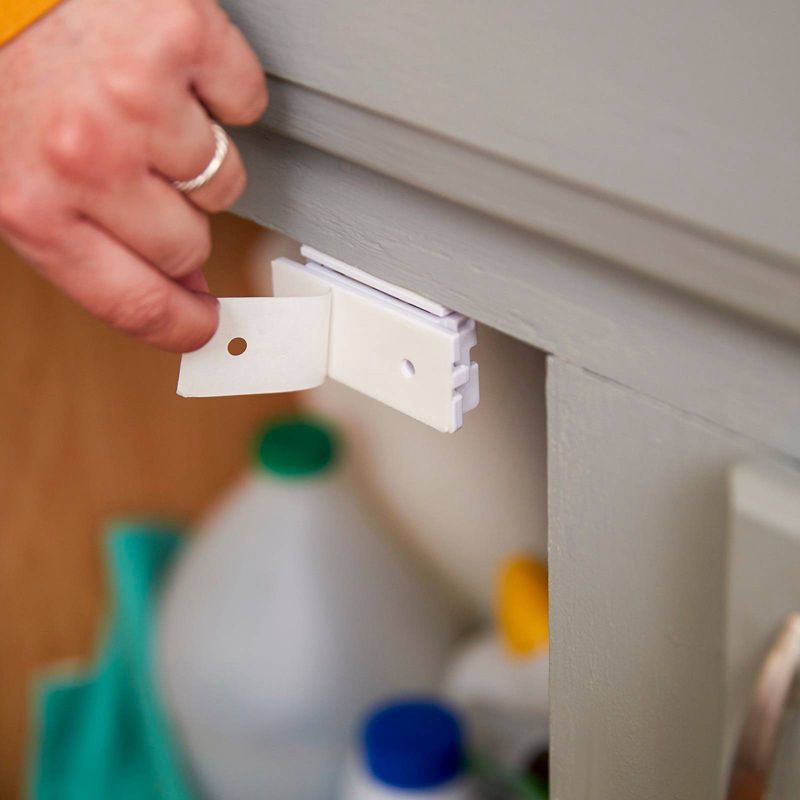 slide 10 of 12, Safety 1st Secure-to-Explore Adhesive Locks - White - 8pk, 8 ct