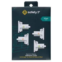 Safety 1st Secure-to-Explore Adhesive Locks - White - 8pk