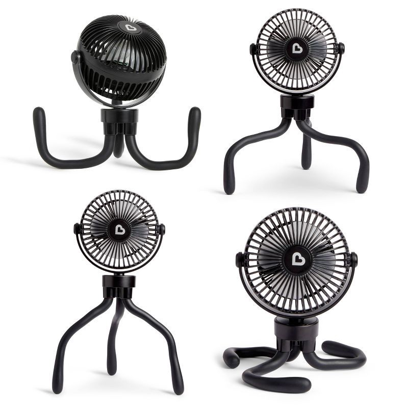 slide 2 of 9, Munchkin Stroller Fan - Portable Baby Cooling System with LED Lights, 1 ct