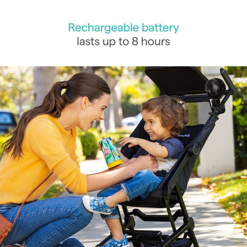 slide 6 of 9, Munchkin Stroller Fan - Portable Baby Cooling System with LED Lights, 1 ct