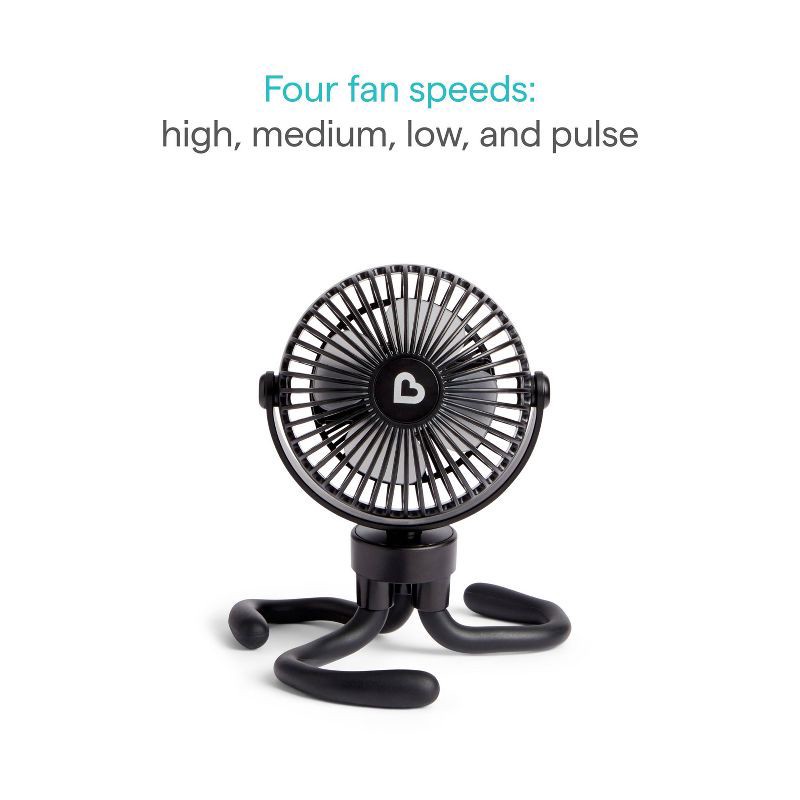 slide 7 of 9, Munchkin Stroller Fan - Portable Baby Cooling System with LED Lights, 1 ct