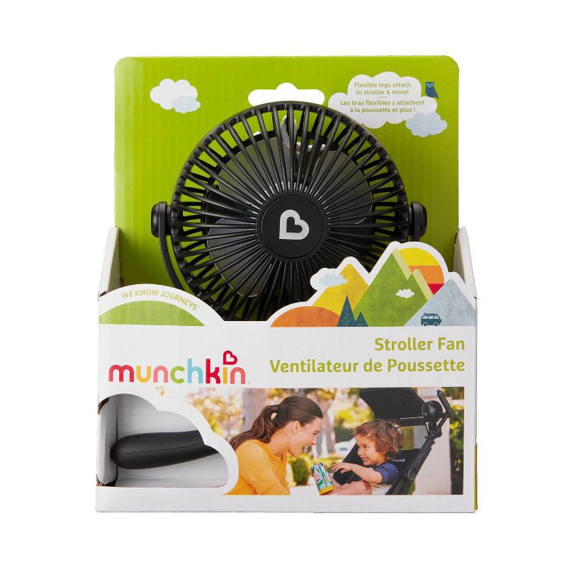 slide 8 of 9, Munchkin Stroller Fan - Portable Baby Cooling System with LED Lights, 1 ct