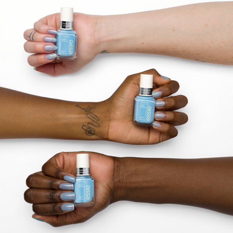 slide 2 of 5, essie Nail Art Studio Jelly Gloss Vegan Sheer Nail Polish - Sky Jelly - 0.46 fl oz, 0.46 fl oz