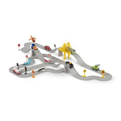 DRIVEN by Battat – Pocket Airplane City Service Playset: Construction Vehicle & Truck Toy, 22 Pieces