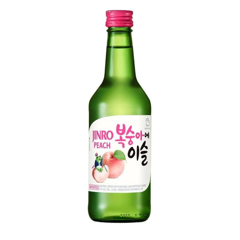 slide 1 of 1, Jinro Peach Soju - 375ml Bottle, 375 ml