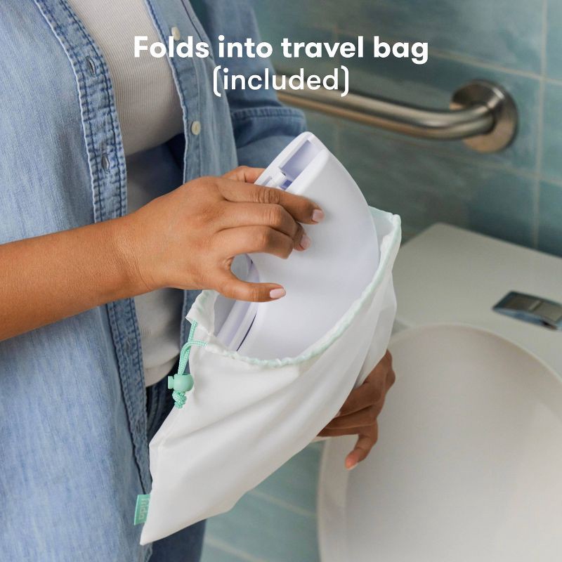 slide 7 of 7, Frida Baby Fold n Go Potty Toilet Training Seat - White, 1 ct