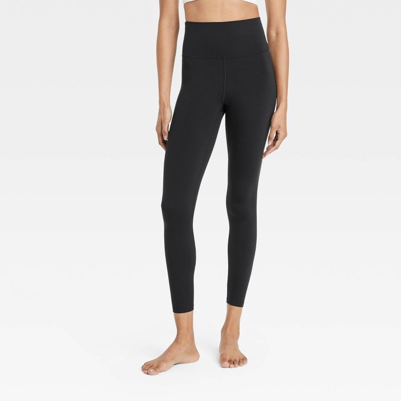slide 1 of 6, Women's Everyday Soft Ultra High-Rise 7/8 Leggings - All In Motion™ Black M: Moisture Wicking, Quick Drying, UPF 50+, 1 ct