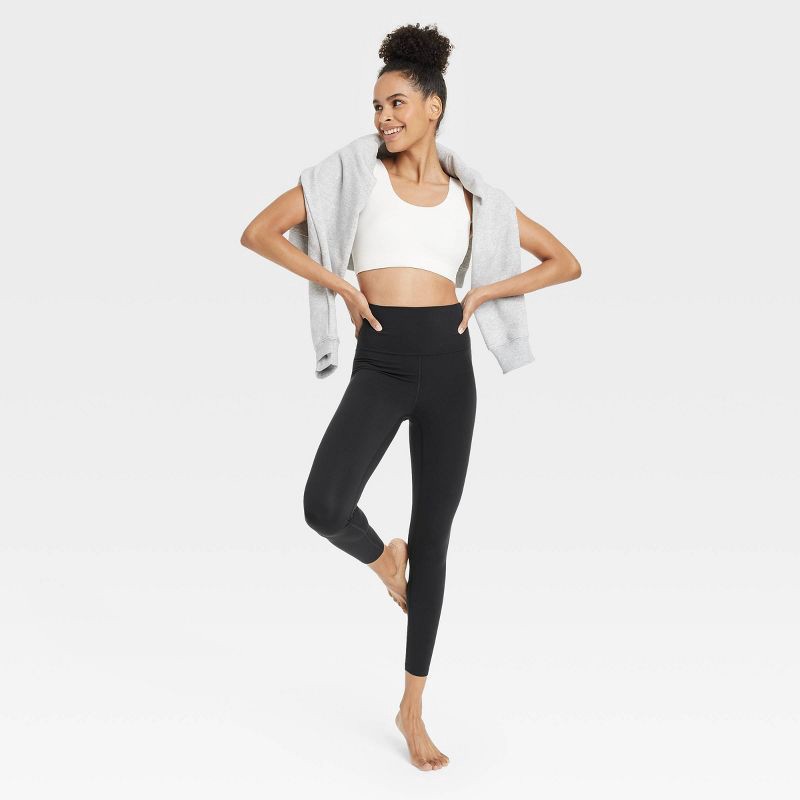 slide 5 of 6, Women's Everyday Soft Ultra High-Rise 7/8 Leggings - All In Motion™ Black L: Moisture Wicking, Quick Drying, UPF 50+, 1 ct