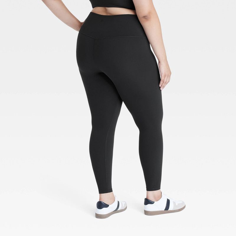 slide 2 of 4, Women's Everyday Soft Ultra High-Rise 7/8 Leggings - All In Motion™ Black XXL: Moisture Wicking, Quick Drying, 1 ct