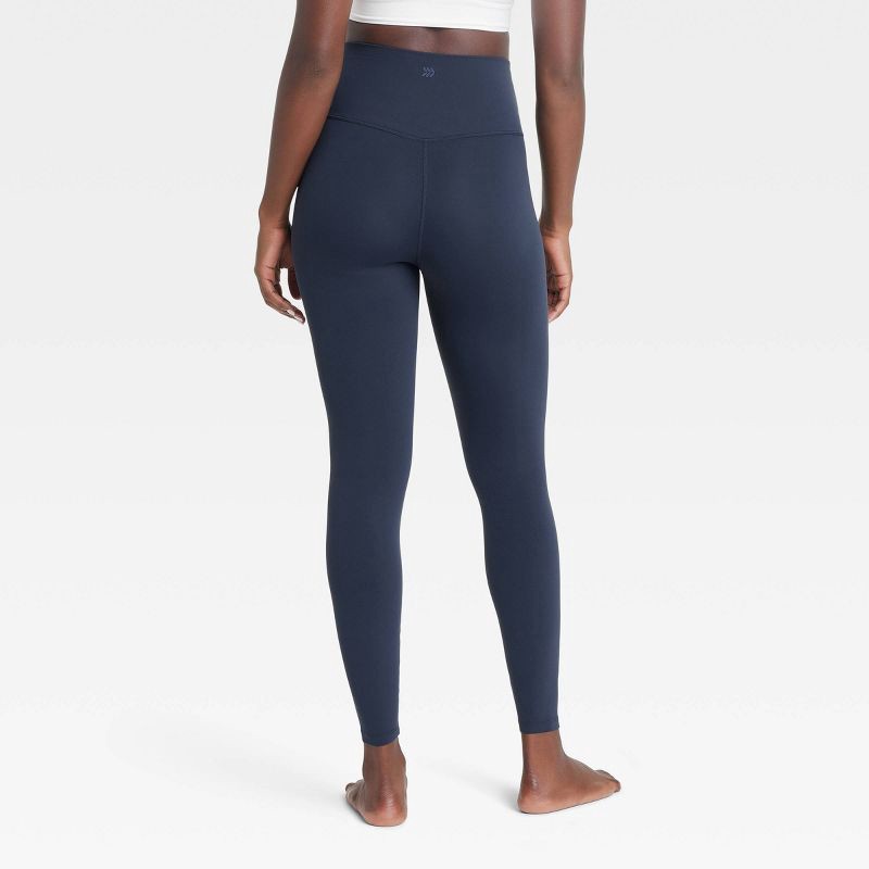 slide 4 of 6, Women's Everyday Soft Ultra High-Rise 7/8 Leggings - All In Motion™ Navy Blue XS: Moisture Wicking, Quick Drying, 1 ct