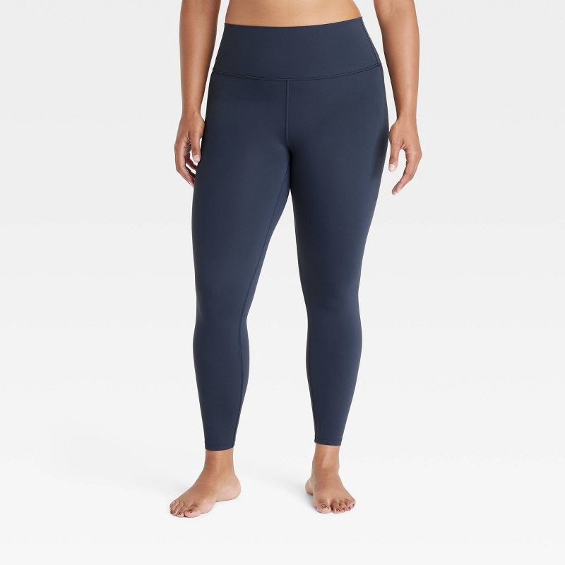 slide 5 of 6, Women's Everyday Soft Ultra High-Rise 7/8 Leggings - All In Motion™ Navy Blue XS: Moisture Wicking, Quick Drying, 1 ct