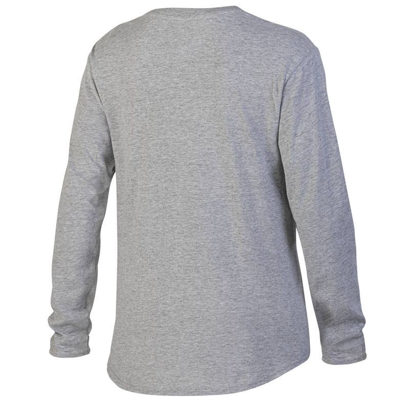 slide 2 of 3, NCAA Colorado State Rams Women's Gray Long Sleeve T-Shirt - S: Relaxed Fit V Neck Pullover, 1 ct