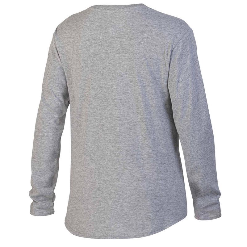 slide 2 of 3, NCAA Iowa Hawkeyes Women's Gray Long Sleeve T-Shirt - M: Relaxed Fit Pullover, 1 ct