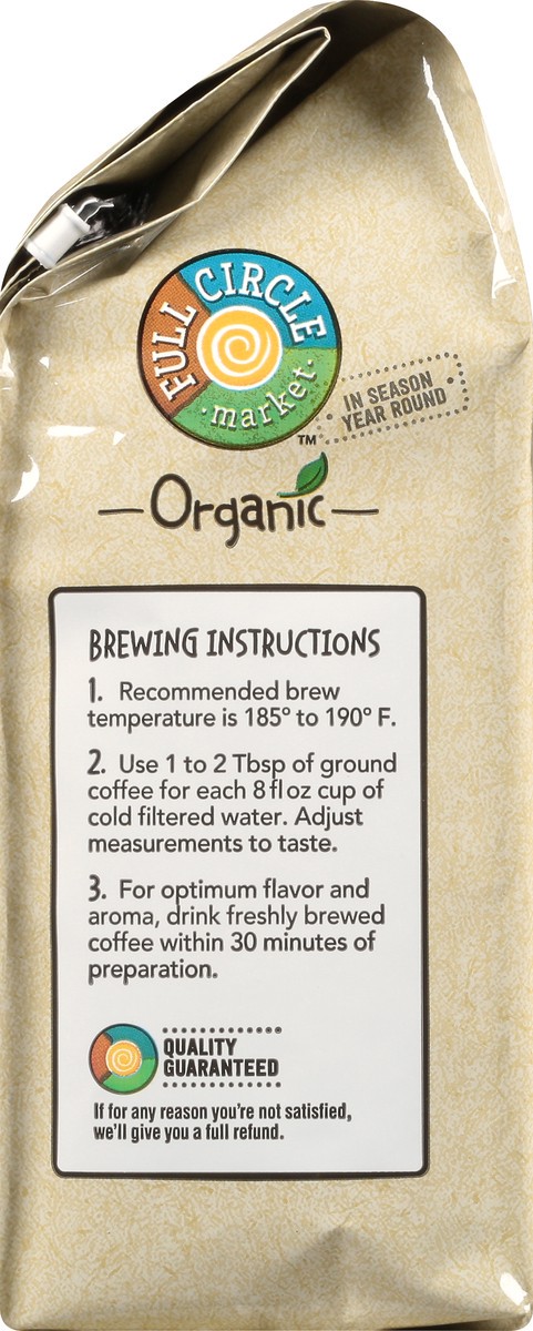 slide 9 of 11, Full Circle Market Organic Ground Light Medium Roast Breakfast Blend Coffee - 12 oz, 12 oz