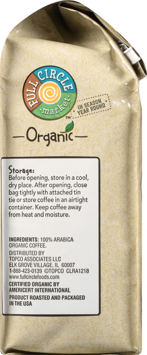 slide 2 of 11, Full Circle Market Organic Ground Light Medium Roast Breakfast Blend Coffee - 12 oz, 12 oz