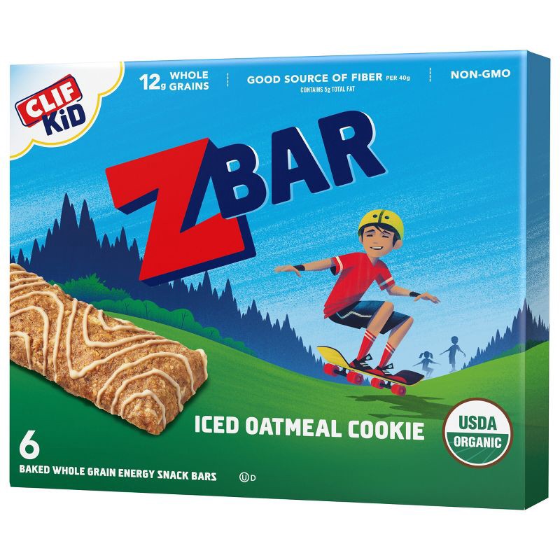 slide 16 of 16, Clif Kid ZBAR Organic Iced Oatmeal Cookie Snack Bar - 7.62oz, 7.62 oz