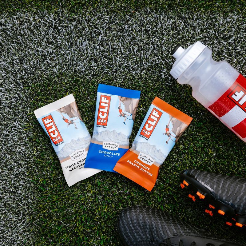 slide 4 of 15, CLIF Bar Chocolate Chip Granola Plant-Based Soy Protein Bar Made with Organic Oats - 10g Protein - 24oz/10ct, 10 gram, 24 oz, 10 ct