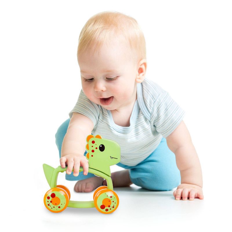 slide 5 of 5, Sunny Days Dino Roller Pull Toy, 1 ct