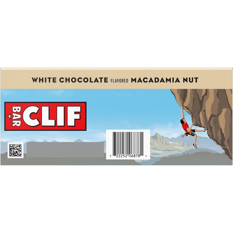 slide 10 of 15, CLIF Bar White Chocolate Macadamia Nut Granola Plant-Based Soy Protein Bar Made with Organic Oats - 9g Protein - 24oz/10ct, 9 gram, 24 oz, 10 ct
