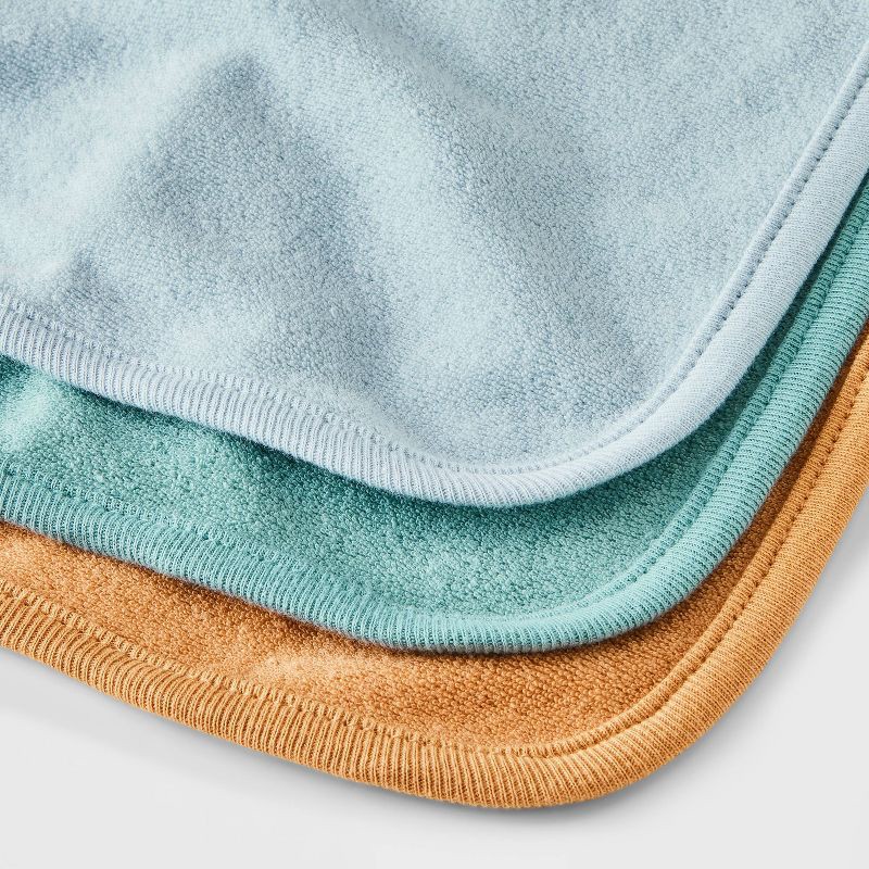 slide 2 of 2, Baby 6pk Washcloth Set - Cloud Island™ Bronze: Extra Lightweight French Terry, Cotton-Polyester Blend, Machine Washable, 6 ct