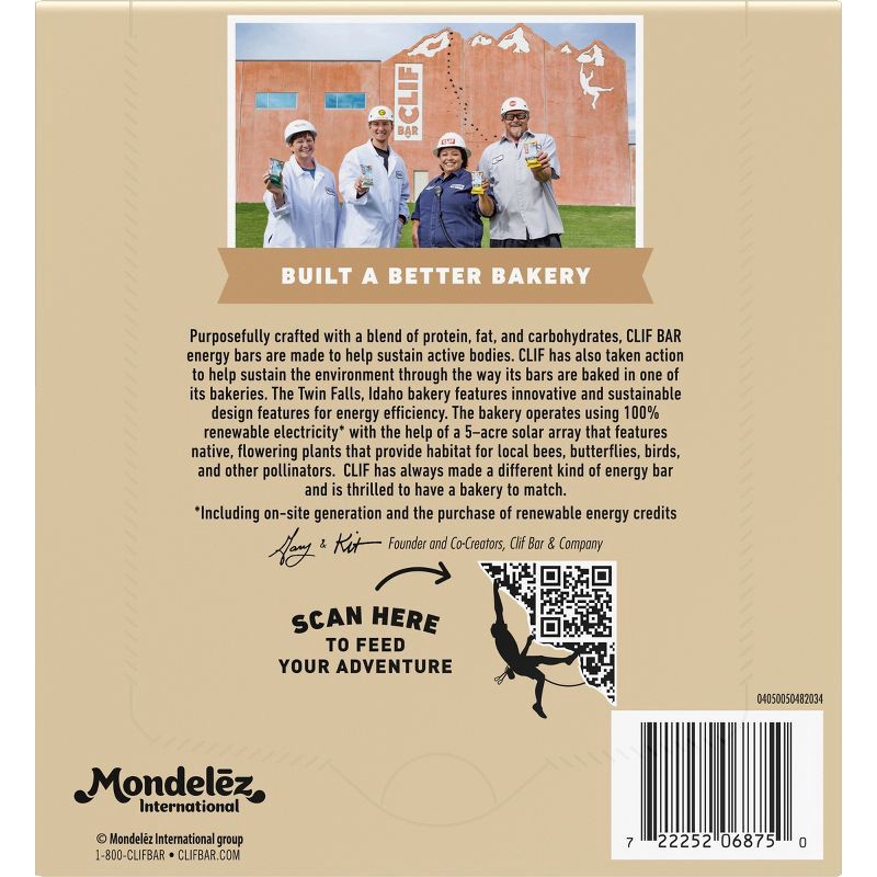 slide 2 of 14, CLIF Bar White Chocolate Macadamia Nut Granola Plant-Based Soy Protein Bar Made with Organic Oats - 9g Protein - 12oz/5ct, 9 gram, 12 oz, 5 ct