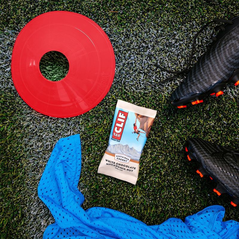 slide 6 of 14, CLIF Bar White Chocolate Macadamia Nut Granola Plant-Based Soy Protein Bar Made with Organic Oats - 9g Protein - 12oz/5ct, 9 gram, 12 oz, 5 ct