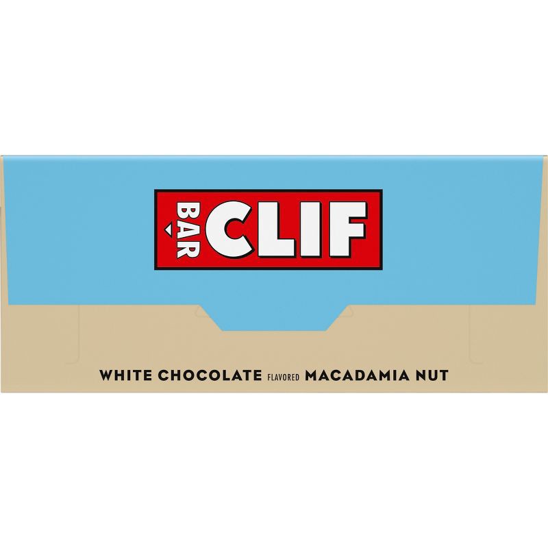 slide 12 of 14, CLIF Bar White Chocolate Macadamia Nut Granola Plant-Based Soy Protein Bar Made with Organic Oats - 9g Protein - 12oz/5ct, 9 gram, 12 oz, 5 ct