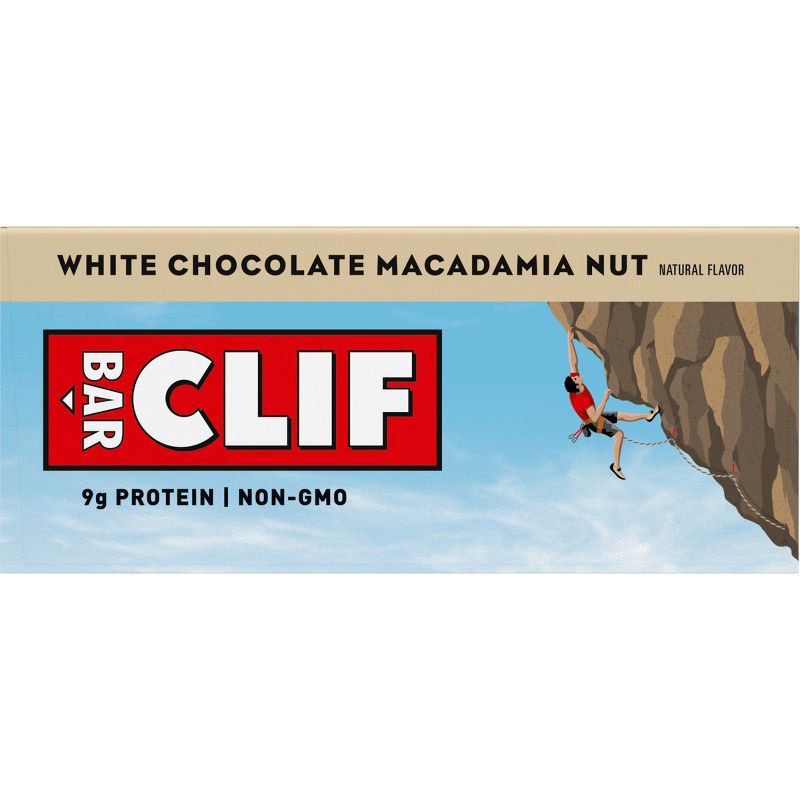 slide 10 of 12, Clif Bar White Chocolate Macadamia Nut Bars - 12oz/5ct, 12 oz, 5 ct